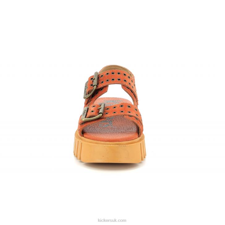 Kick Falk Orange Brique Kickers ZDBR80 Women