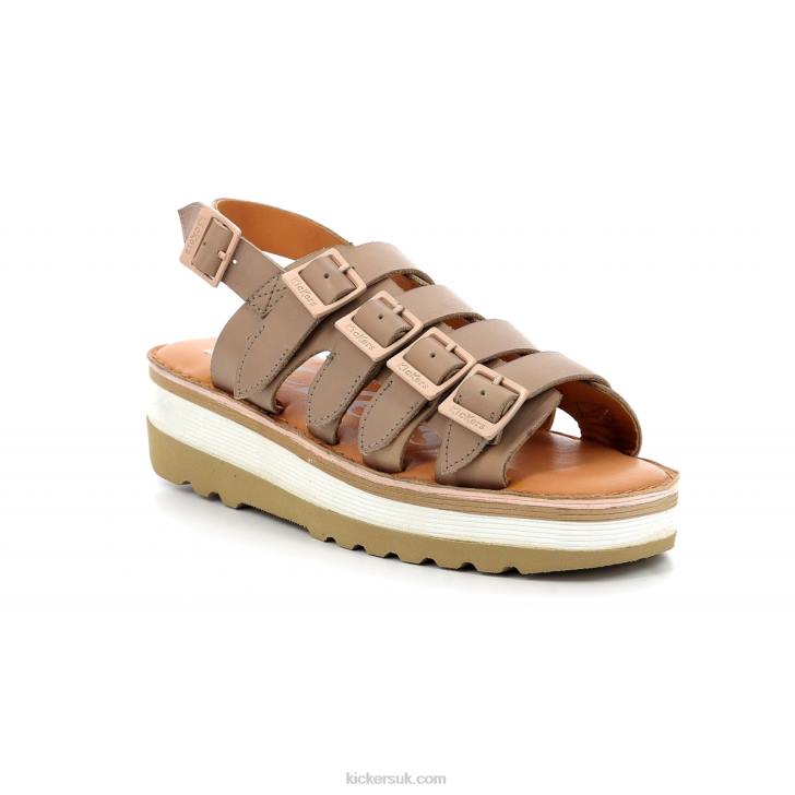 Kick Hi Sunny Light Beige Kickers ZDBR106 Women