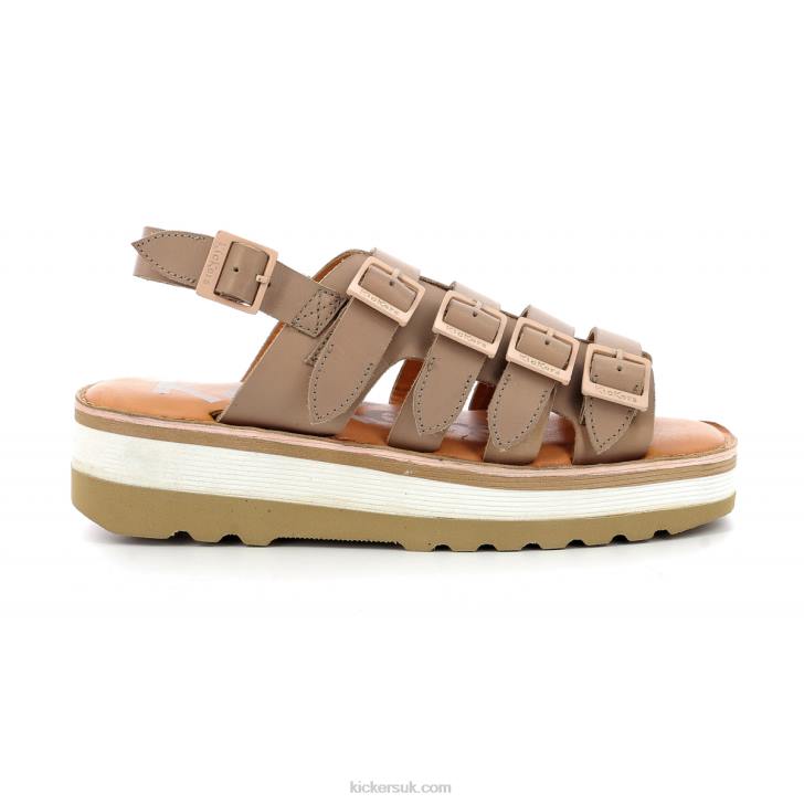 Kick Hi Sunny Light Beige Kickers ZDBR106 Women