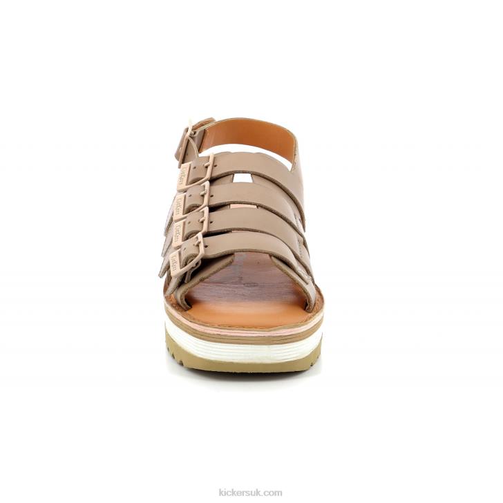 Kick Hi Sunny Light Beige Kickers ZDBR106 Women