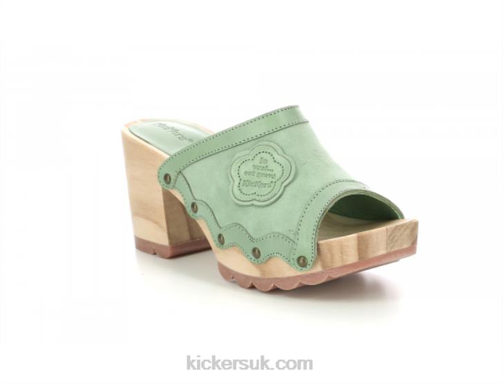 Kick Woodstok Green Mint Kickers ZDBR7 Women