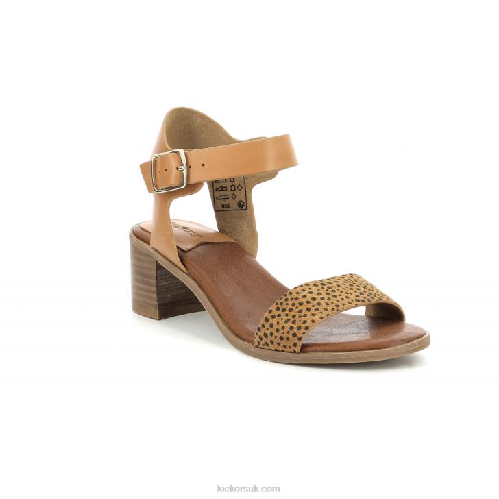 Volou Camel Black Print Kickers ZDBR79 Women