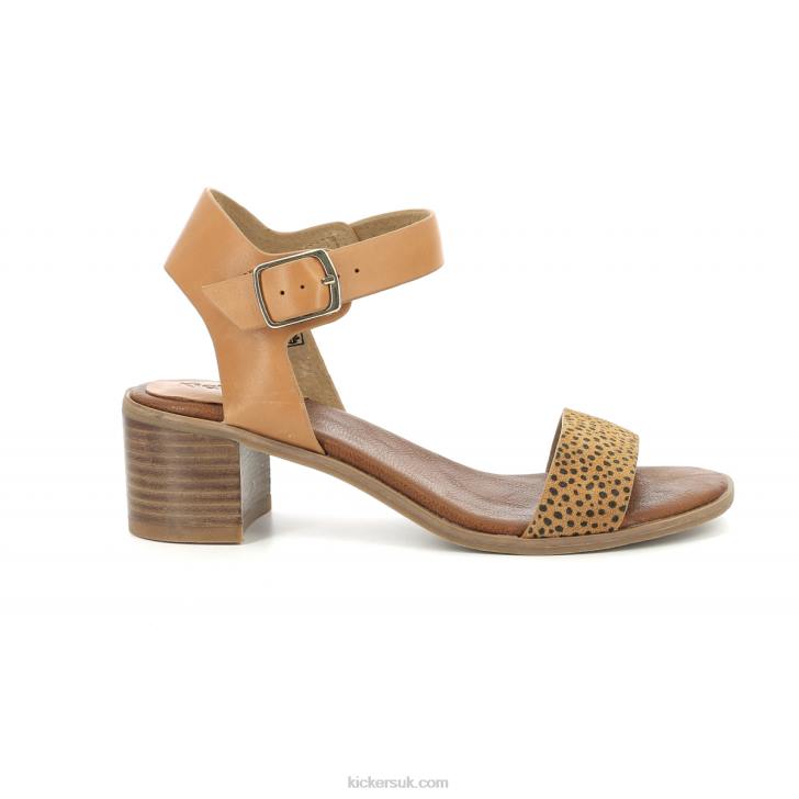 Volou Camel Black Print Kickers ZDBR79 Women