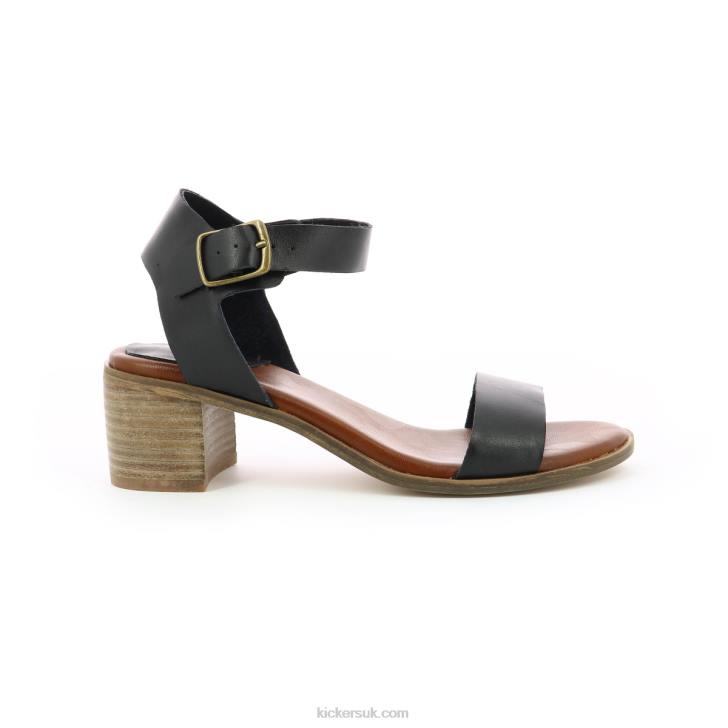 Volou Flat Black Kickers ZDBR21 Women